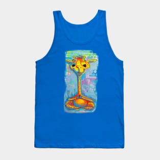 Meditating giraffe Tank Top